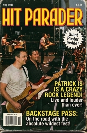 Hit Parader cover — Aug 1986 · Crazy rock legend