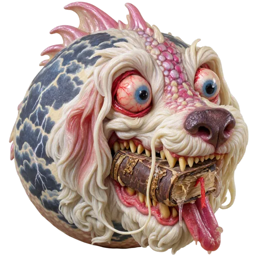 Falkor Fred — a gross-out rubber ball for Neverending Story
