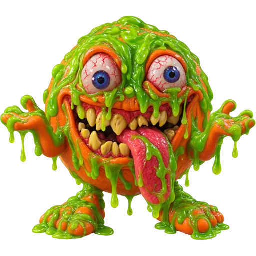 Slime-Time Sam — a gross-out rubber ball for Nickelodeon